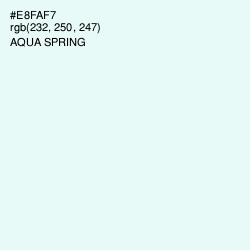 #E8FAF7 - Aqua Spring Color Image